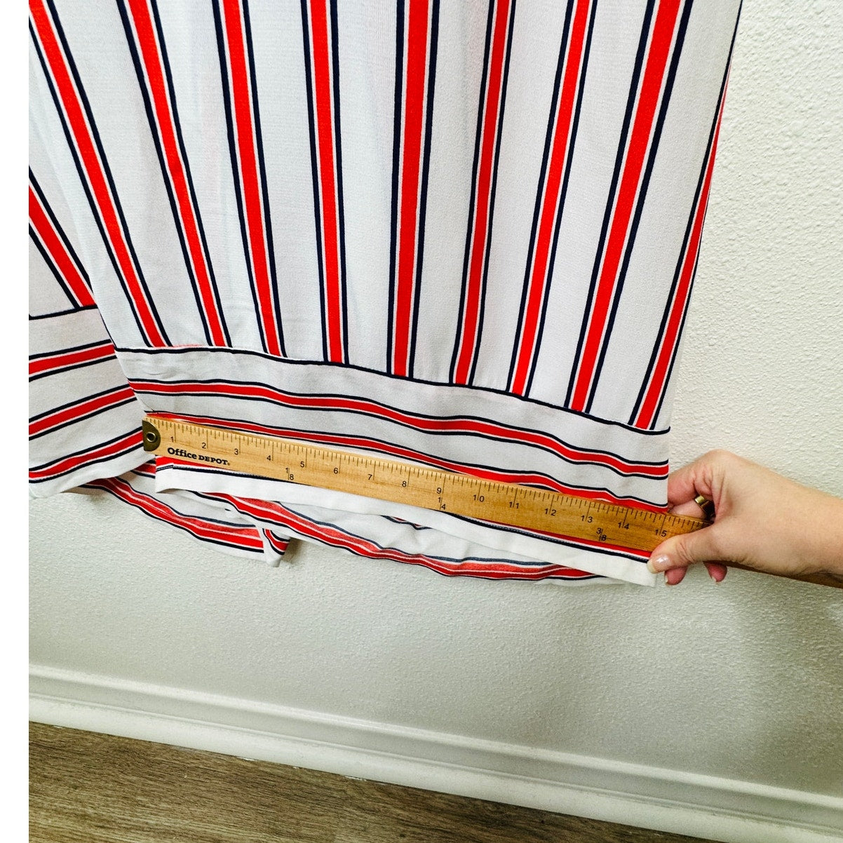 Urban Outfitters Raven White Red Blue Striped Halter Romper Jumpsuit S