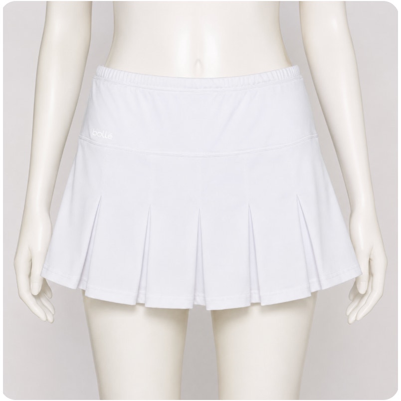 Bolle White Tennis Golf Pleated Skirt Skort  S