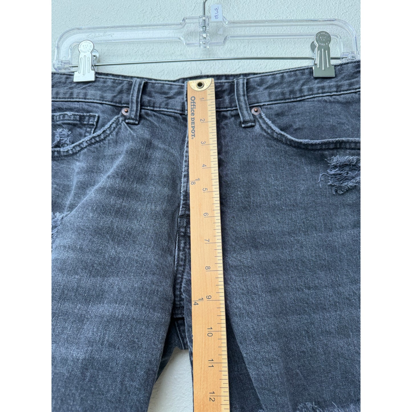 Lucky Brand Black Boy Mid Rise Denim Shorts Womens US 8