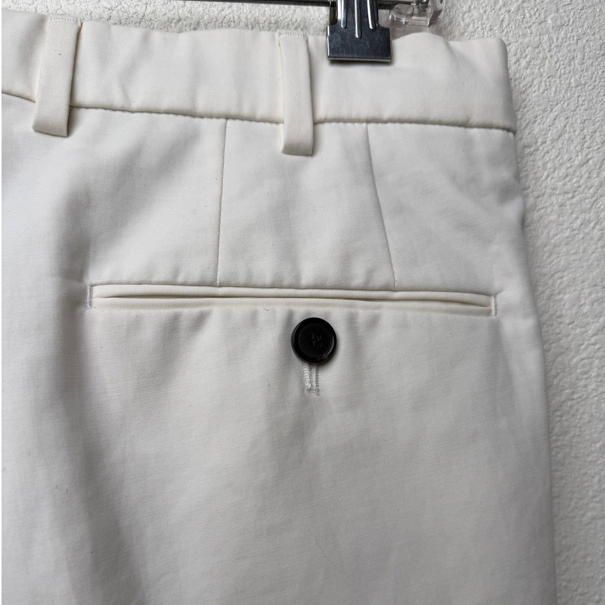 Loro Piana Carlo Stretch Cotton Trousers Light Cream Stone Men's US 30