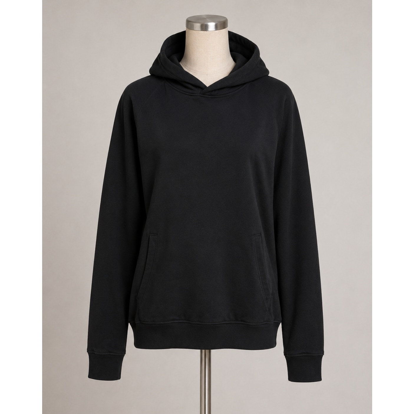 Lululemon Washed Black Long Sleeve Pullover Front Pocket Hoodie Sweater 4
