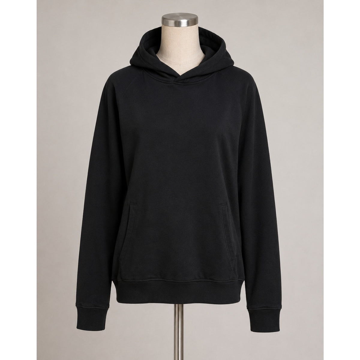 Lululemon Washed Black Long Sleeve Pullover Front Pocket Hoodie Sweater 4