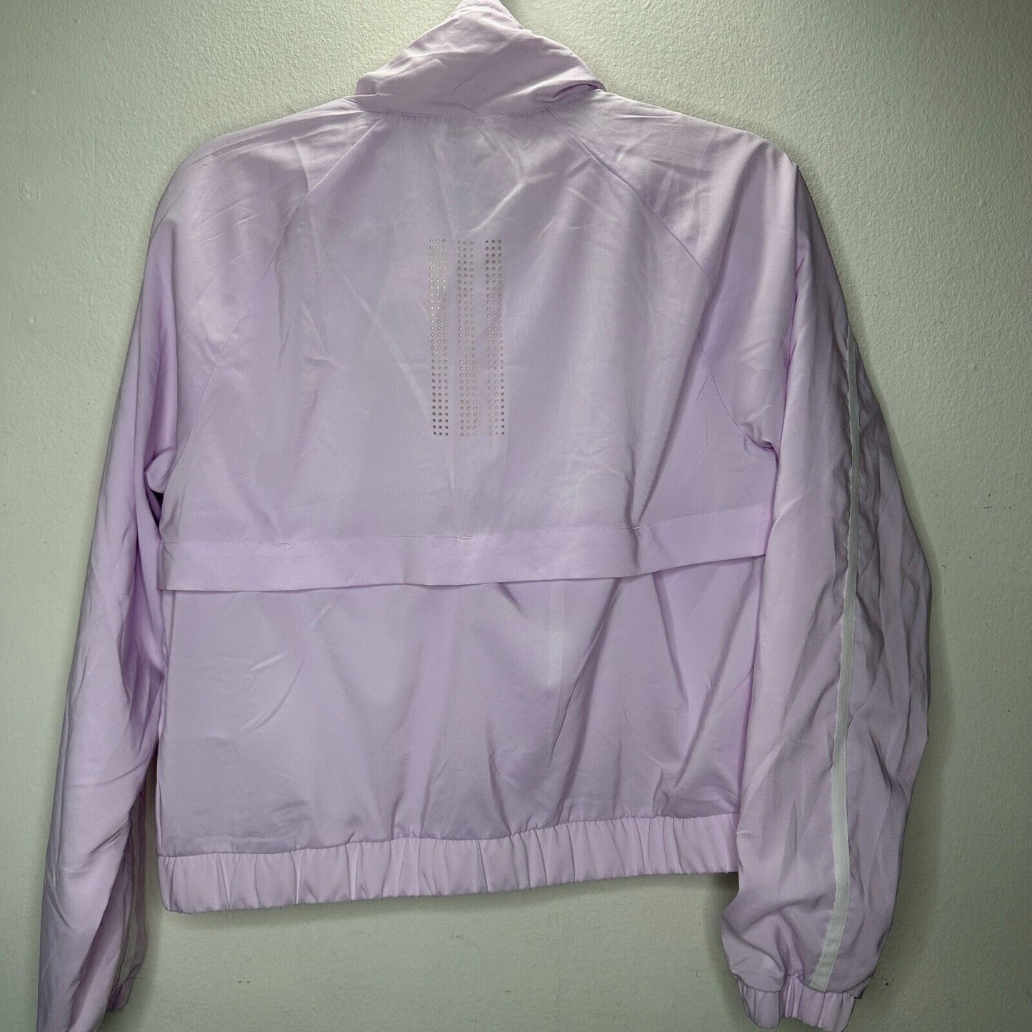 NWT Adidas W 3S Train Climalite Jacket Aero Pink Lilac Zip Front Windbreaker S