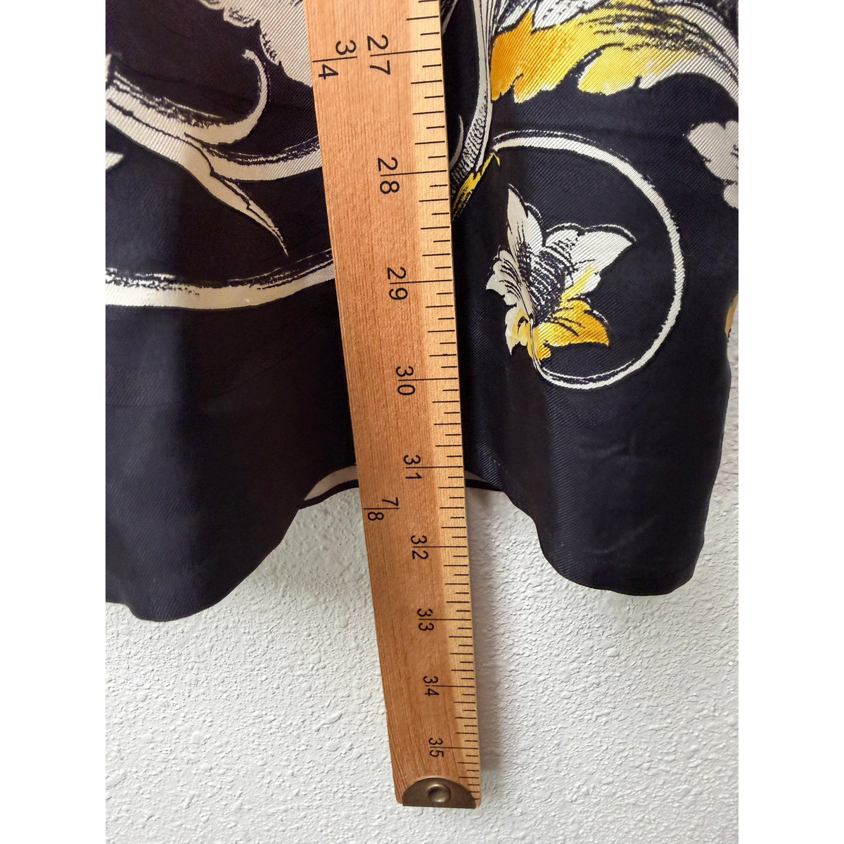 Vintage Gianni Versace Il Leone Barocco Lion Silk Shirt Black Yellow Men's XL