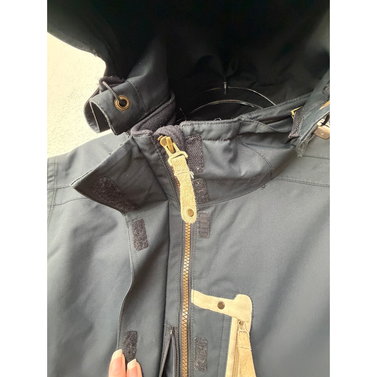 NILS Dark Slate Hooded Insulated Ski Jacket Women US 12