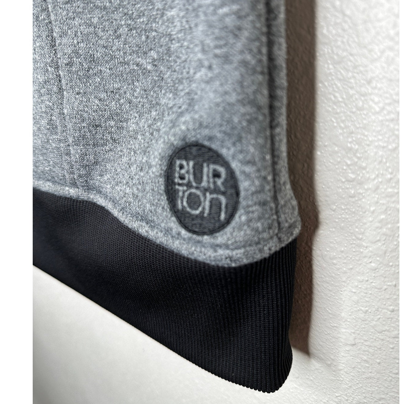 Burton Gray & Black Dry Ride Starr Hooded Zip Snowboard Vest M