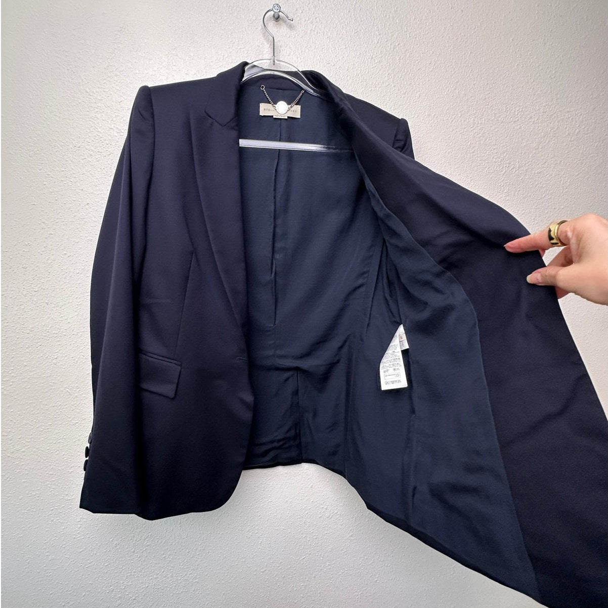 Stella McCartney Navy One-Button Blazer Women IT 46 (US 10)