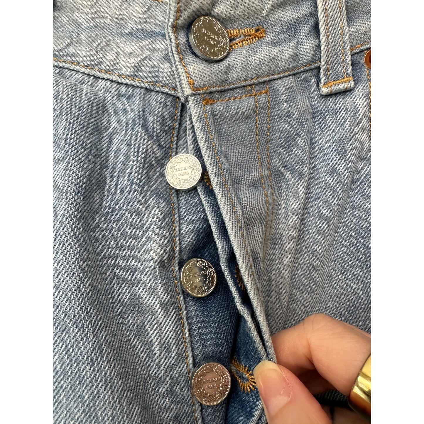 Vetements Unisex Jeans L High Waist Extra Wide Leg