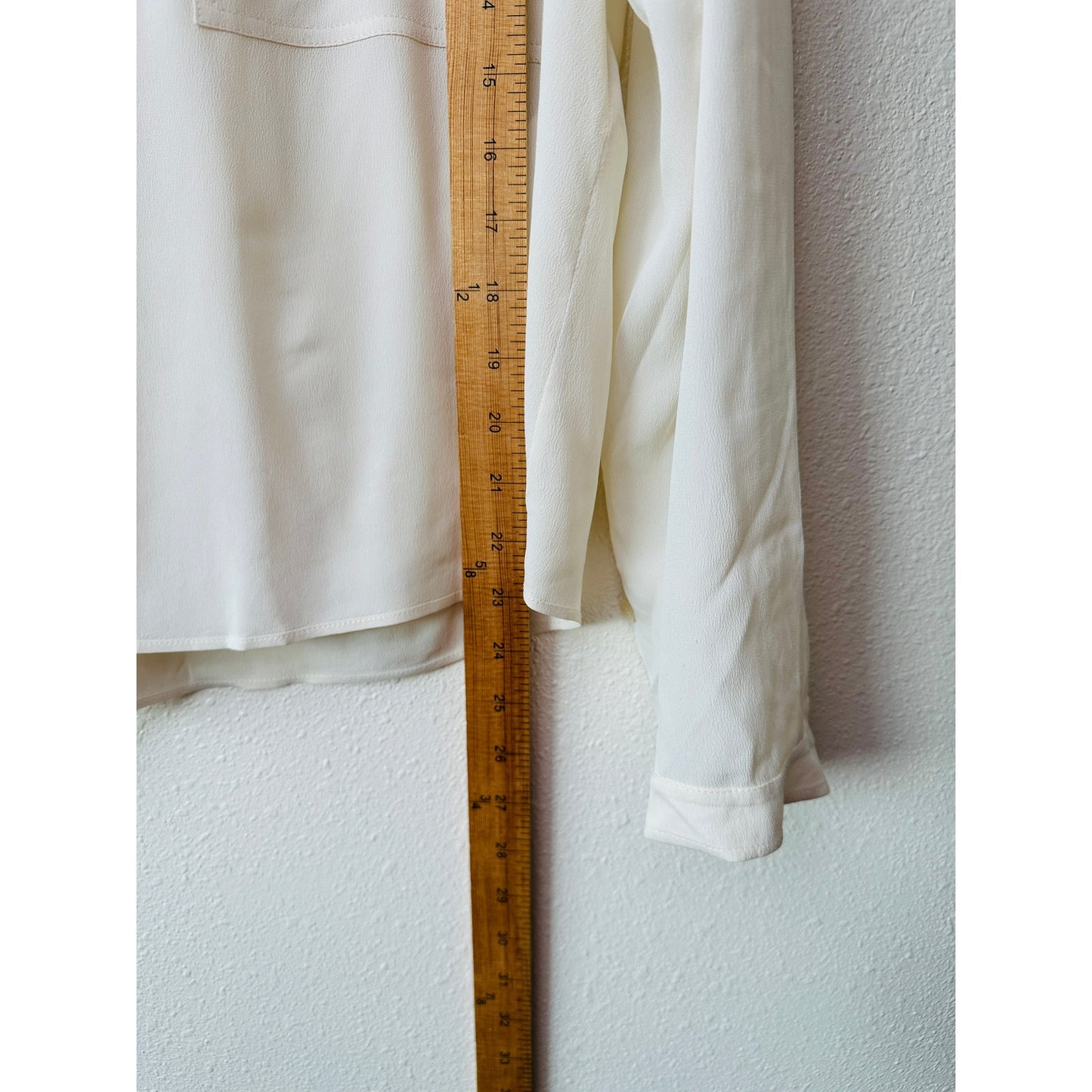 Stella McCartney Off-White Mandarin Collar Blouse Women's US 10 (EU 42)