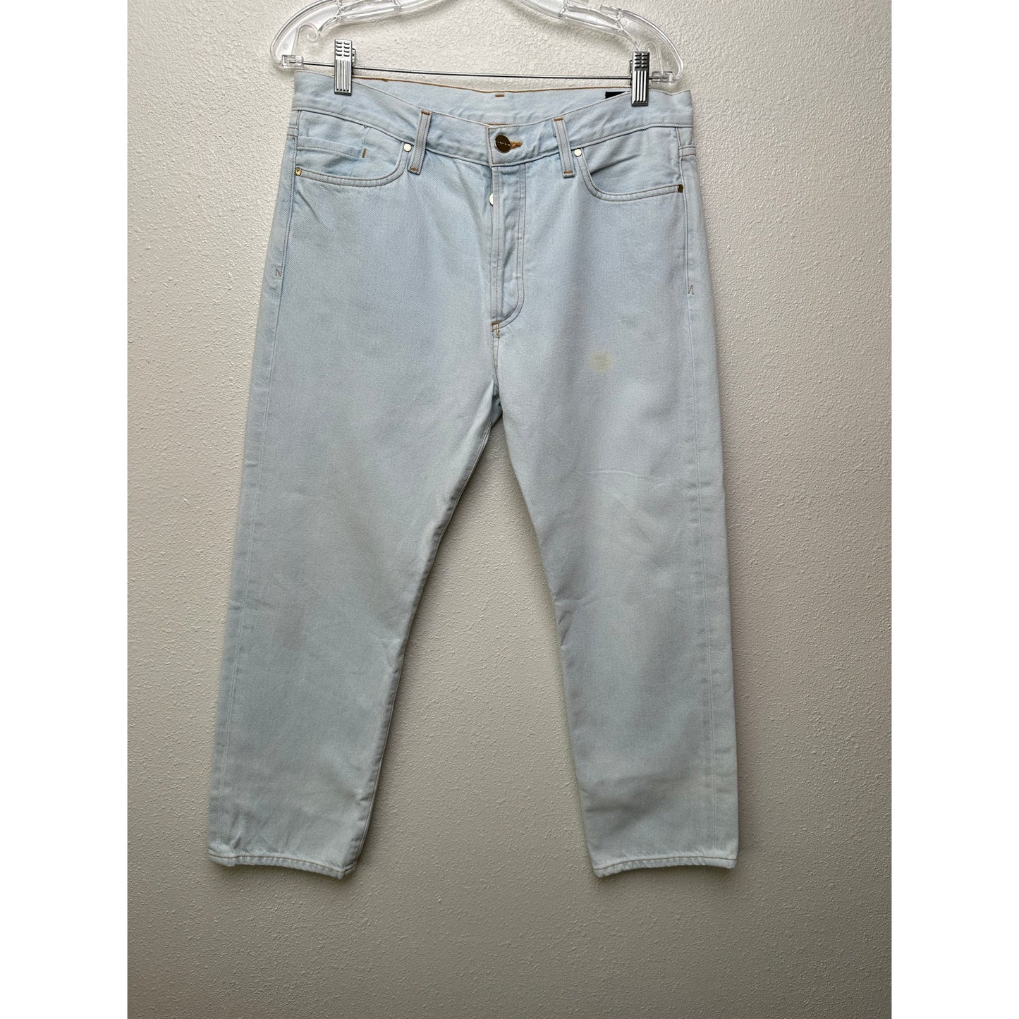 Goldsign Light Wash Straight Leg Jeans Women’s 29 Button Fly Made in USA