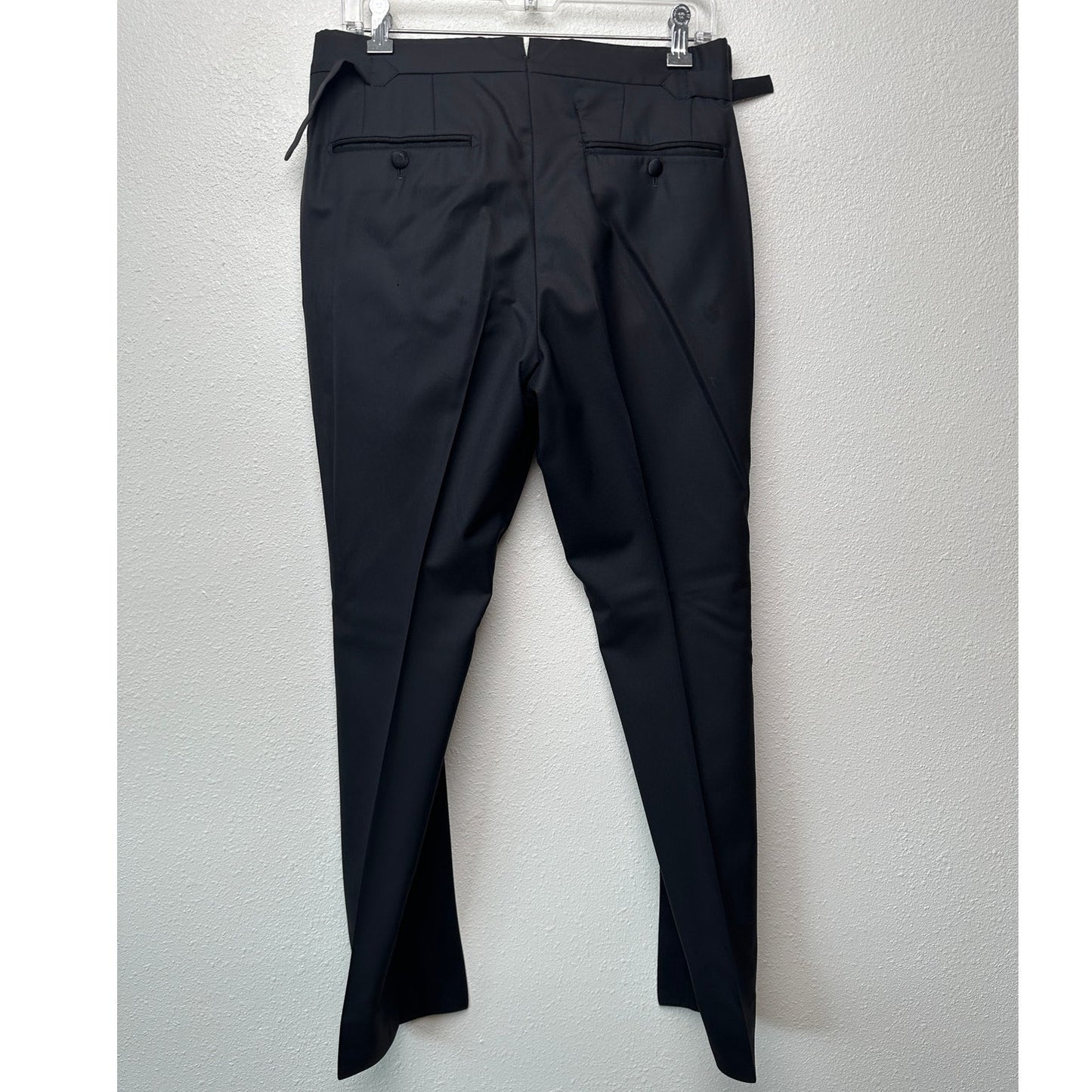 Tom Ford Black Tuxedo Trousers Men’s Size 46 Grosgrain Side Stripe
