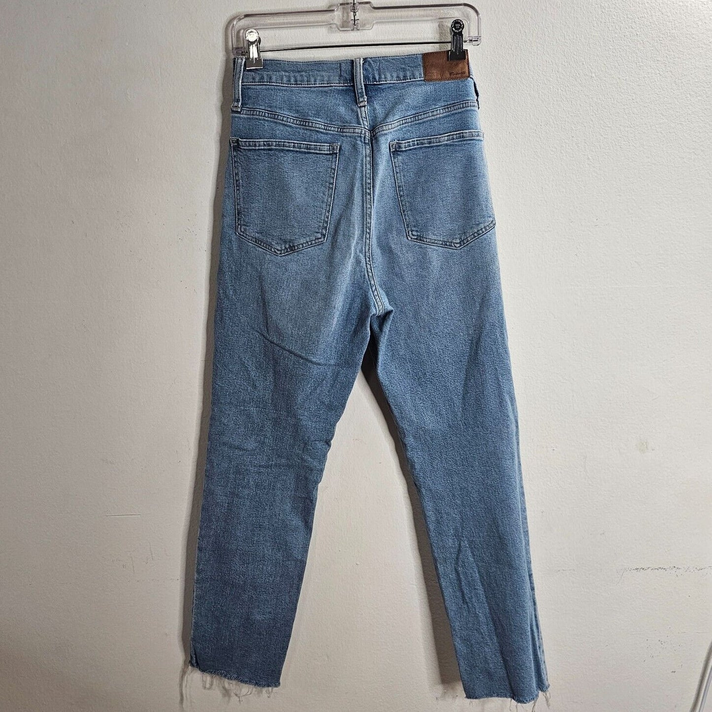 Madewell Medium-Blue Wash The Perfect Vintage Jeans Raw Hem Edition High Rise 28