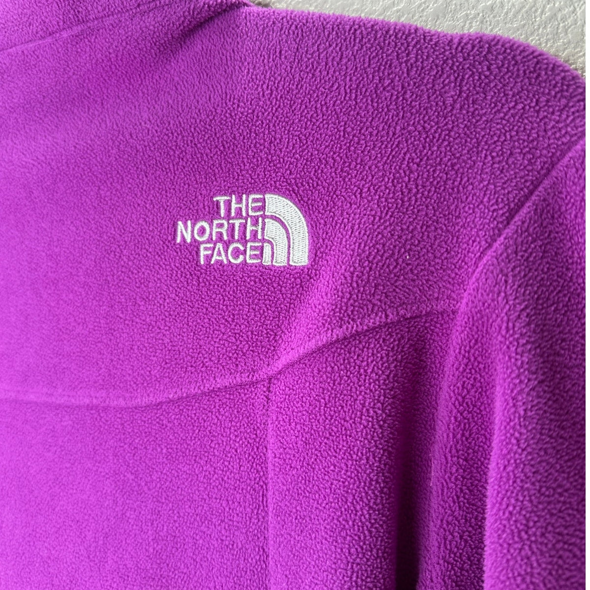The North Face Lilac Front Zip Mock Neck Fleece Jacket S
