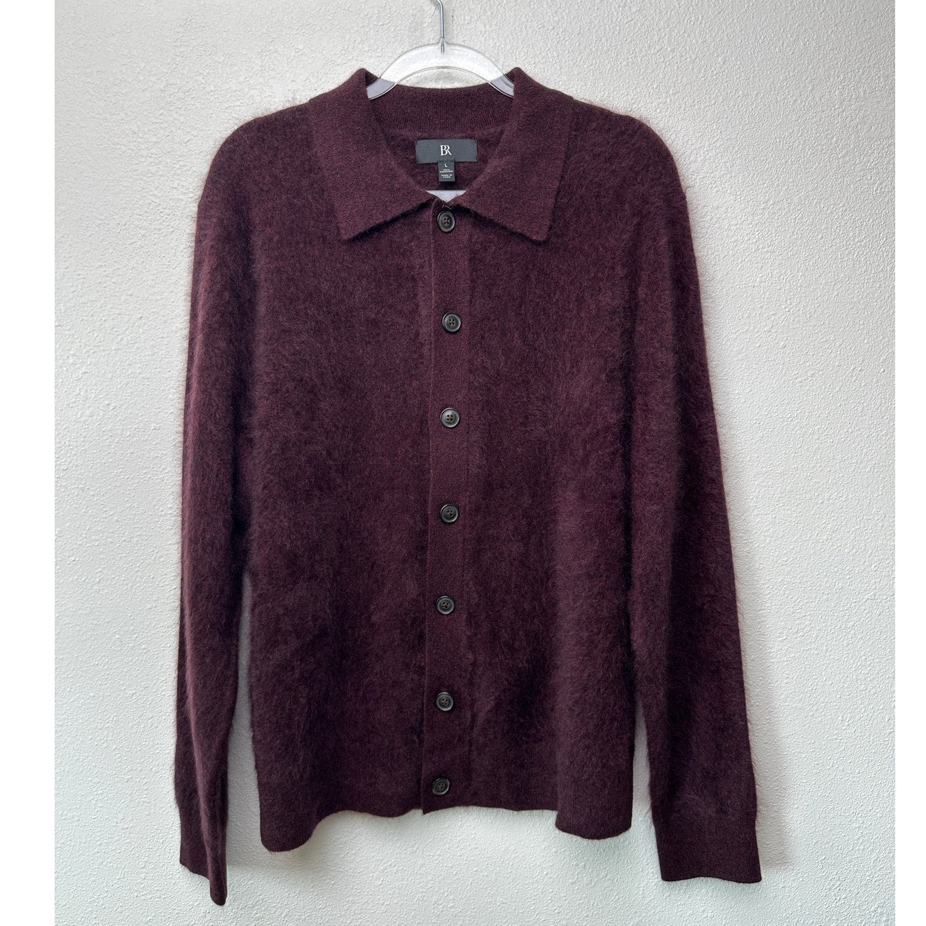 Banana Republic Cashmere Cardigan Womens L Burgundy