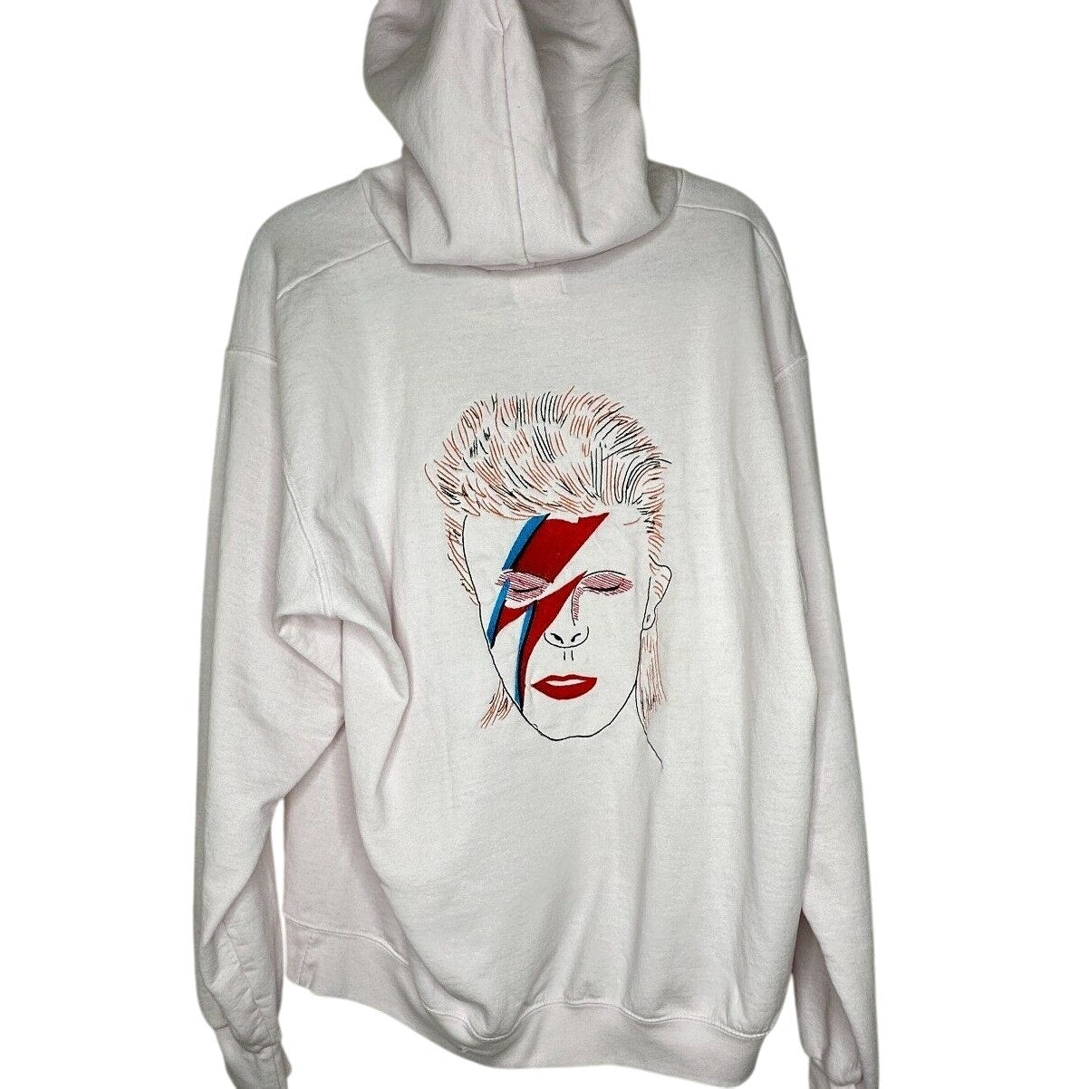 RARE Saint Luis NYC Light Pink Sweatshirt Hoodie VYBES Los Angeles David Bowie M