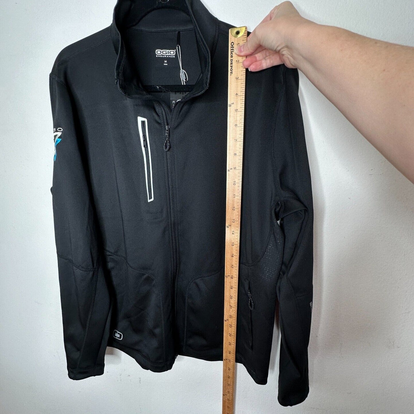 NWT Ogio Men's Black Endurance Fulcrum Running Full Zip Jacket SEIBO Logo M