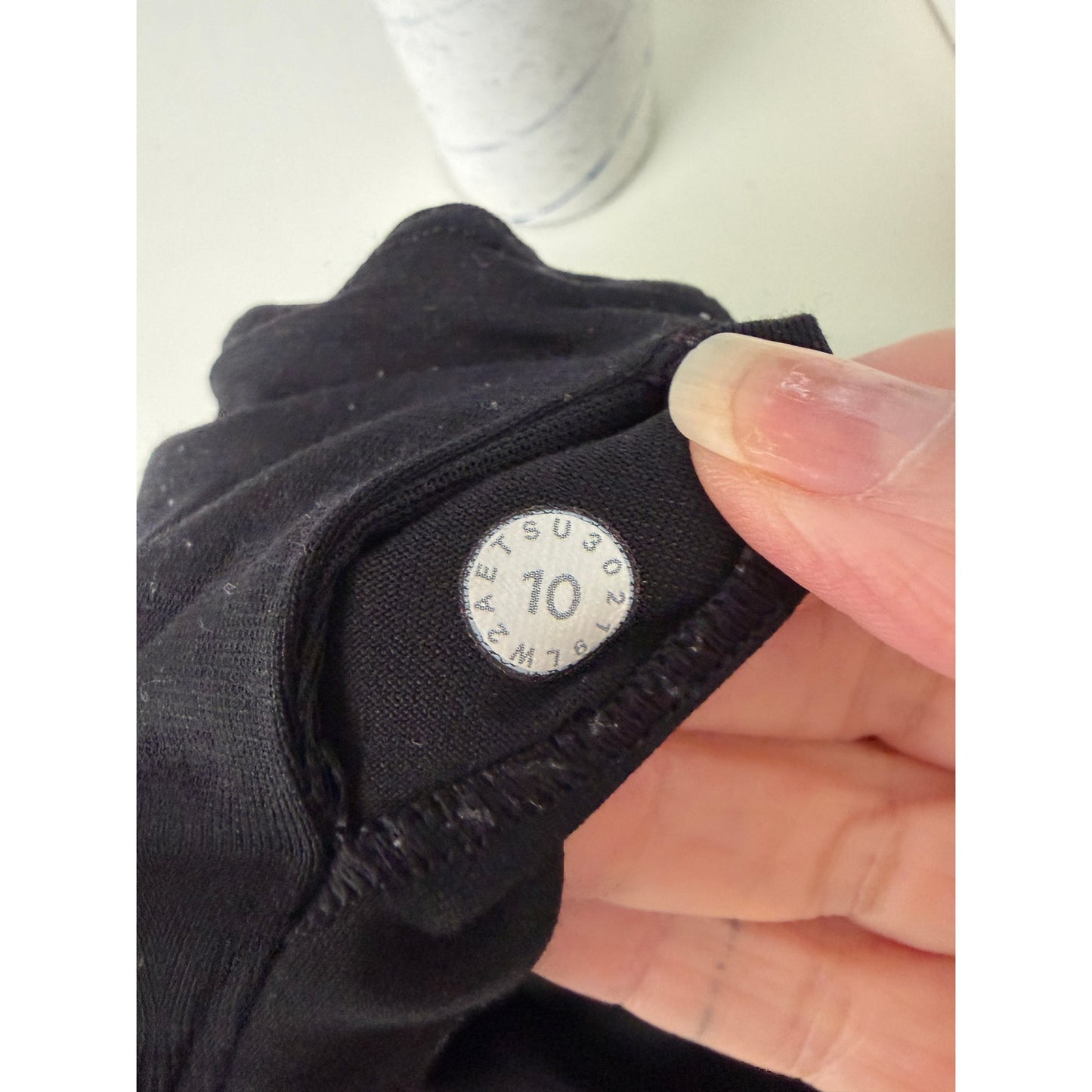 Lululemon Invigorate Black Mesh Racerback Sports Bra Size 10