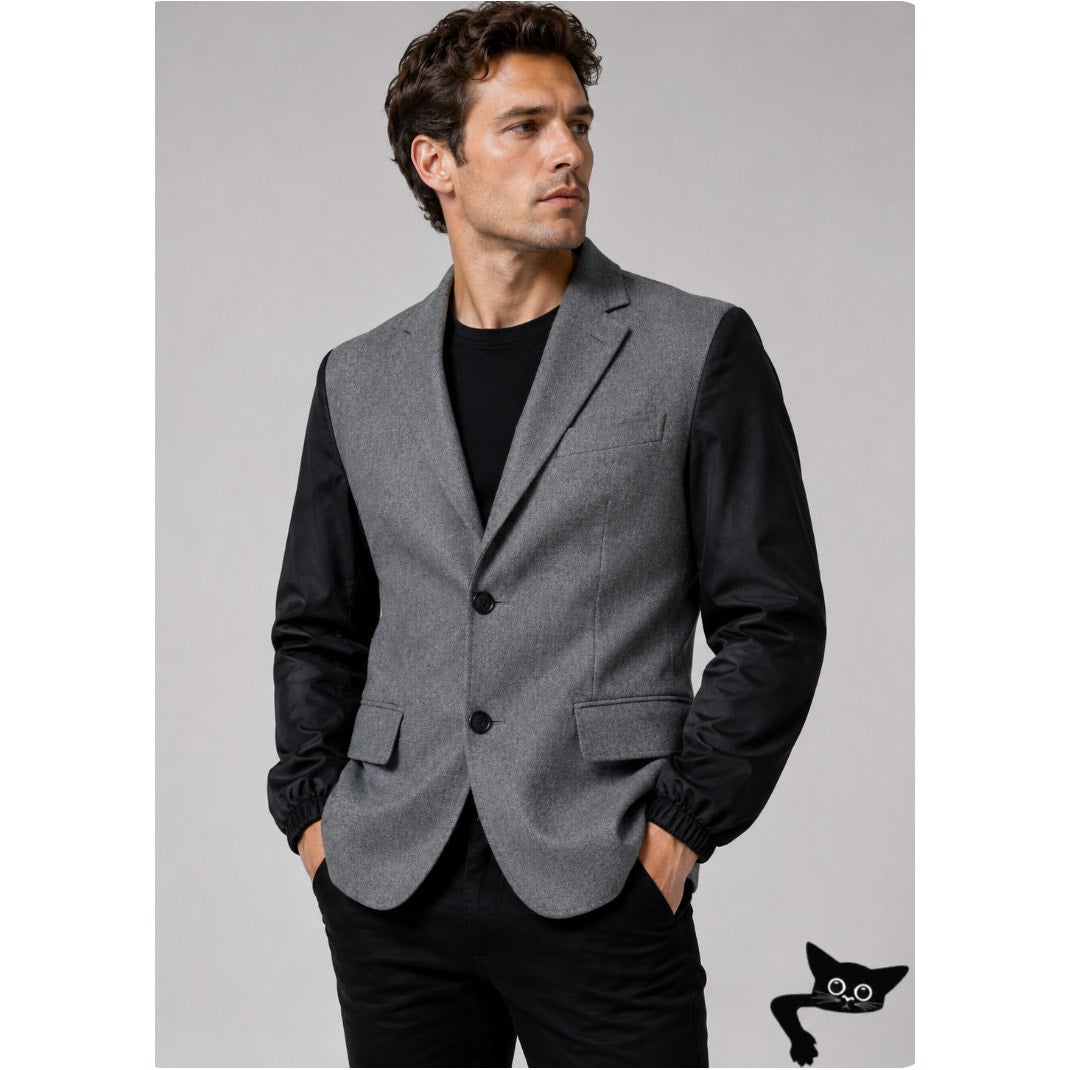 Prada Single Breasted Wool ReNylon Jacket Elasticized Cuff Retail $4700 42 / XL