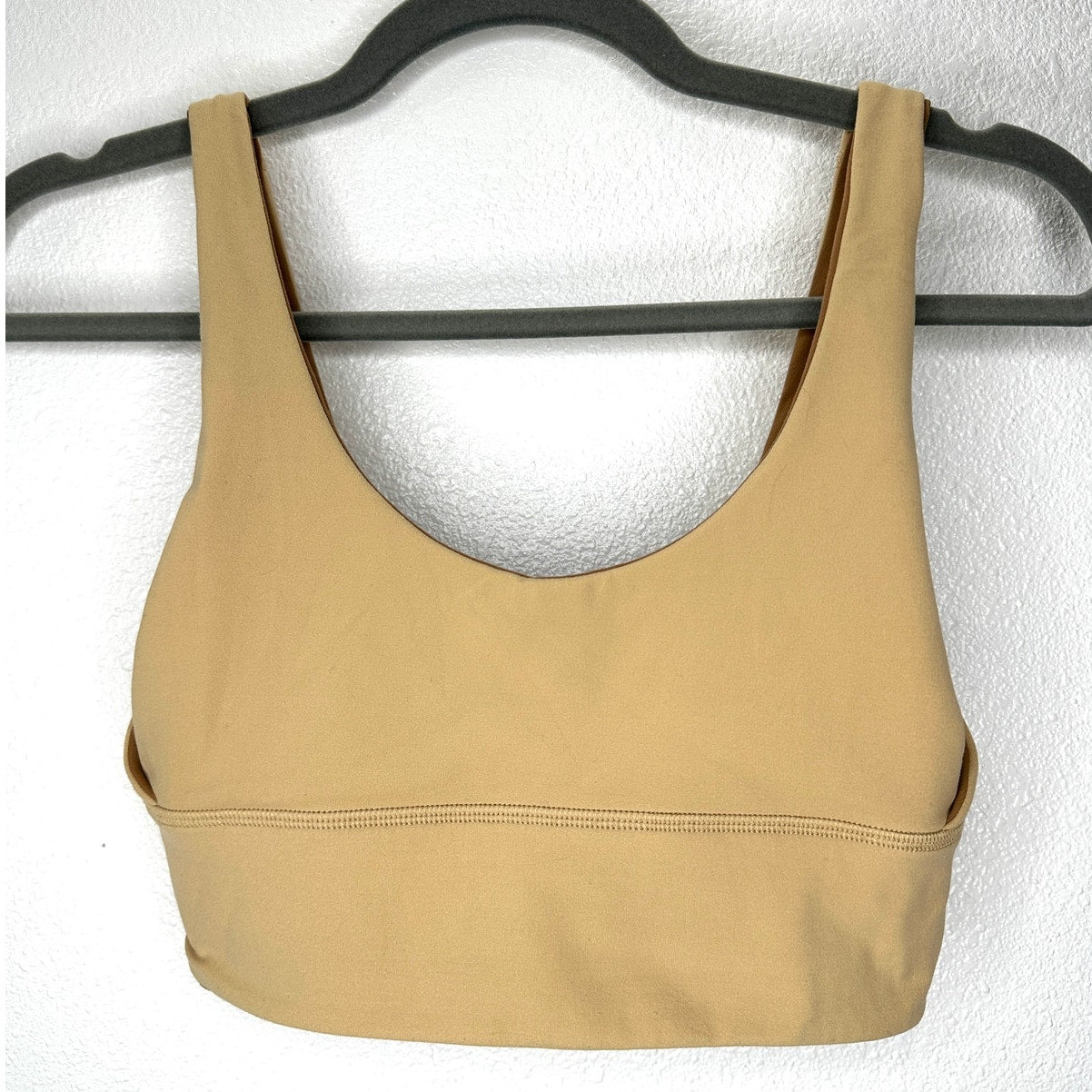 Lululemon Align Reversible Bra Pecan Tan Bold Beige Nulu Size 4