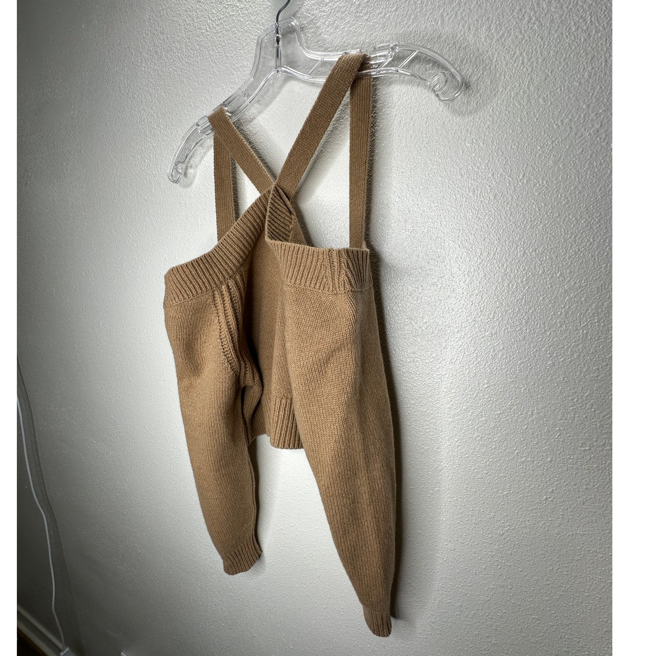 Intermix Beige Rumi Cold Shoulder V-Neck Button Cardigan P