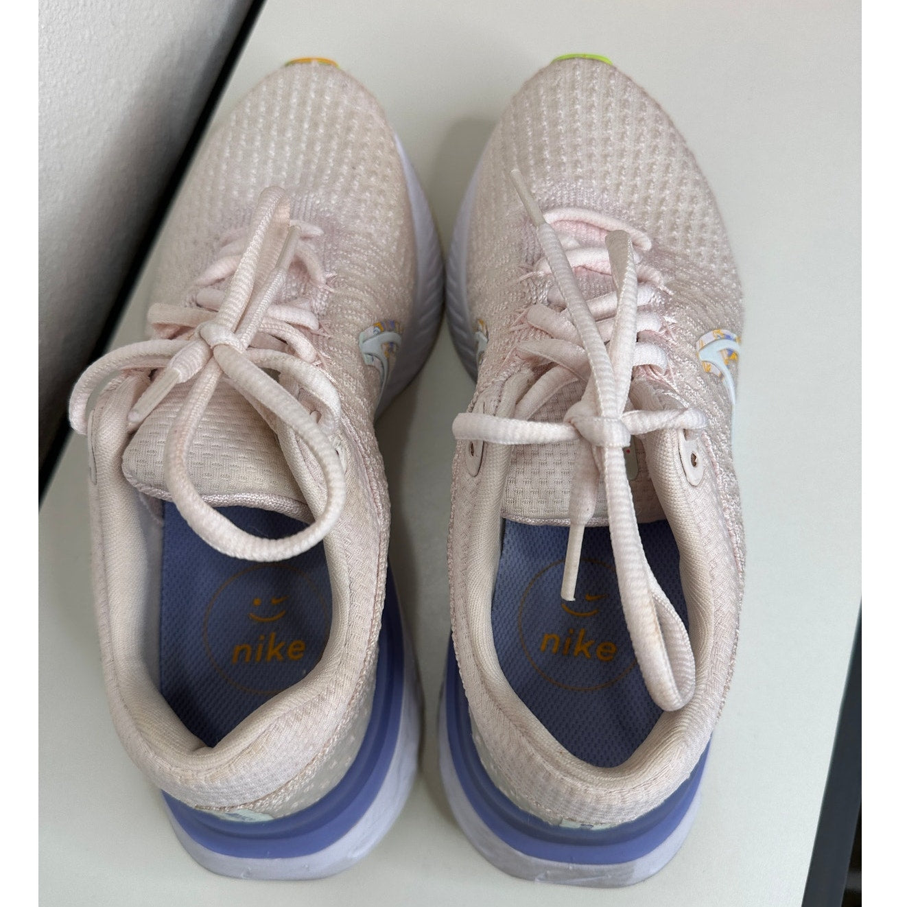 Nike Pale Pink React Infinity Run Flyknit 3 Premium Road Running Shoe 8