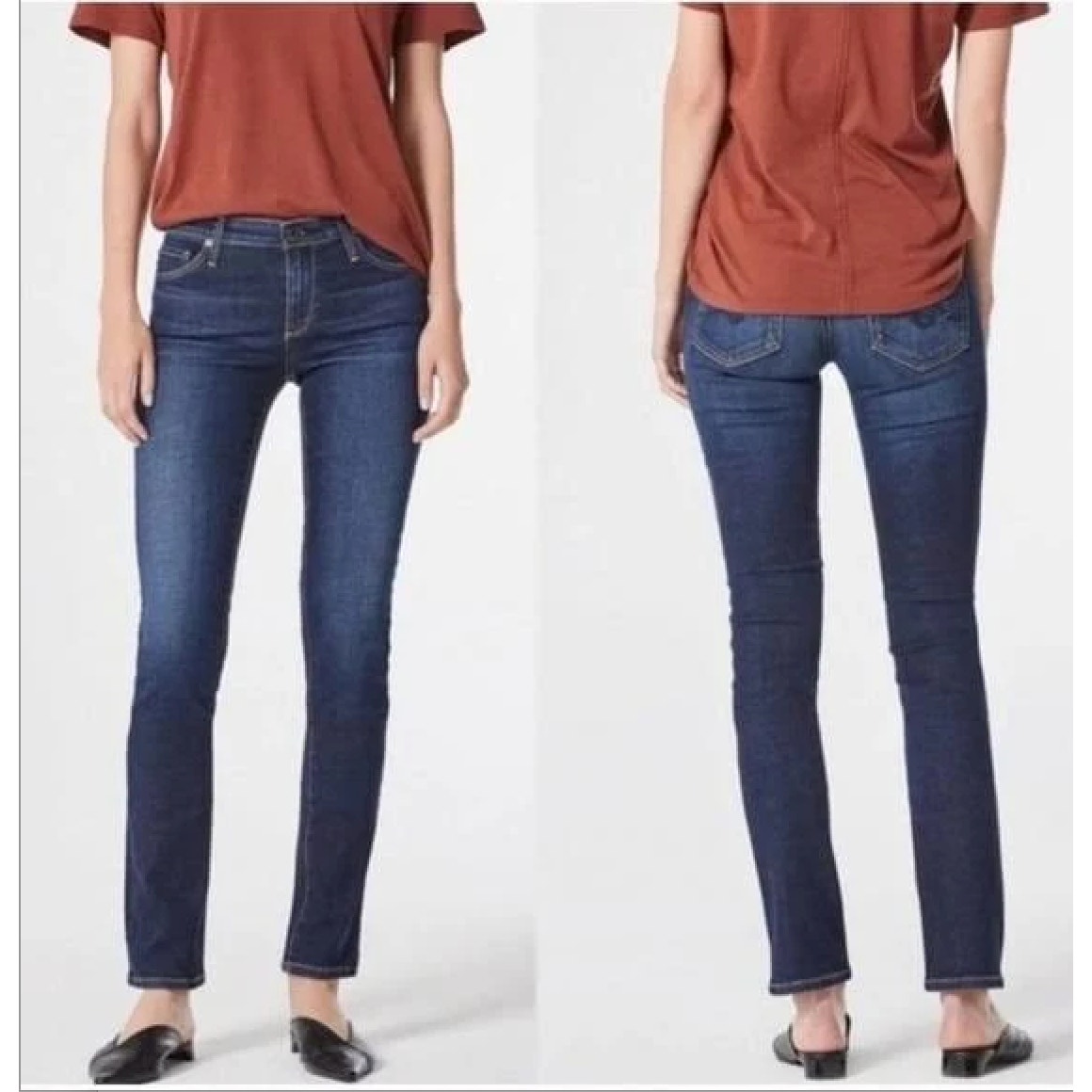AG Harper Essential Straight Leg Jeans Size 30R Medium Wash