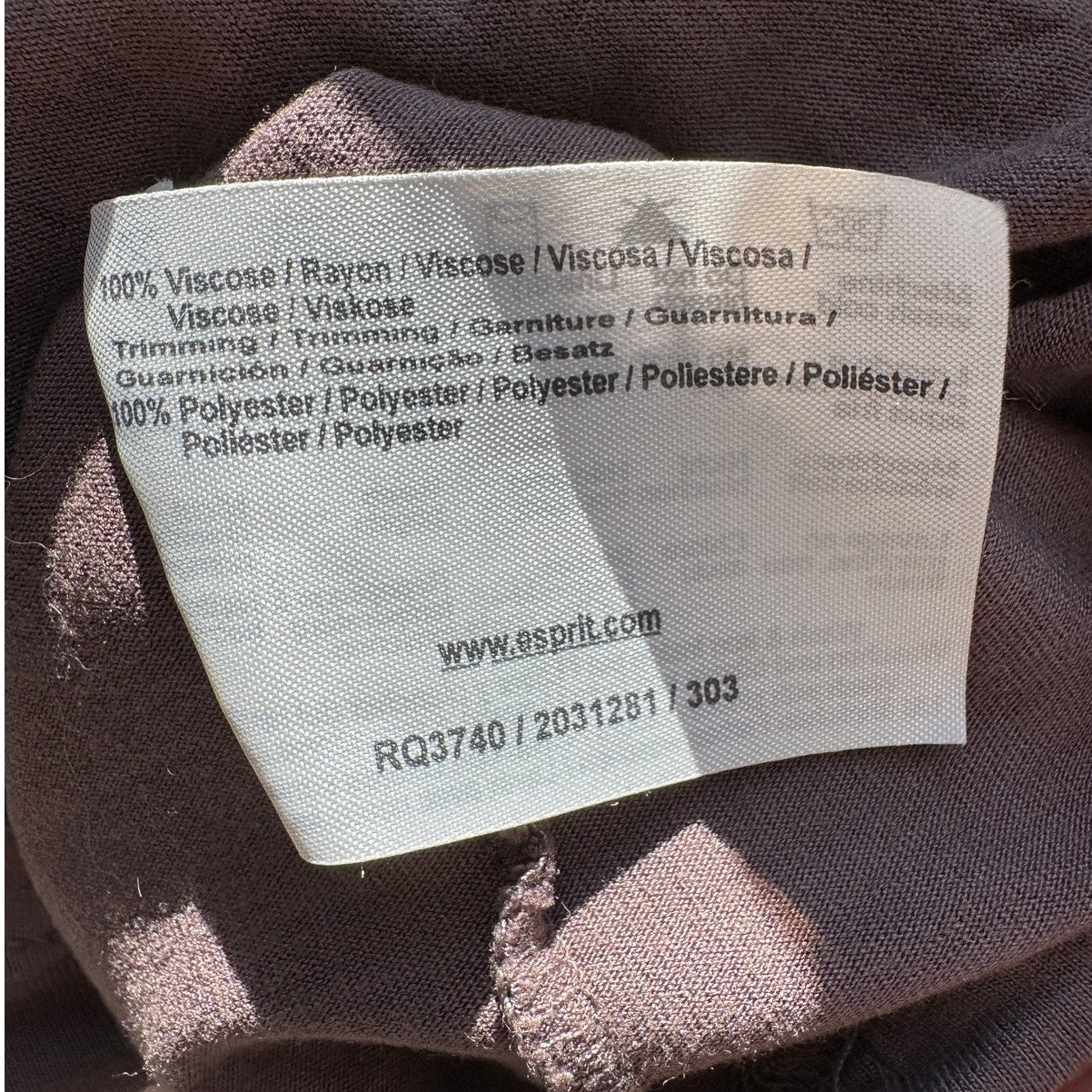 Esprit Gray Satin Strap Racer Front Flowy Tank Top