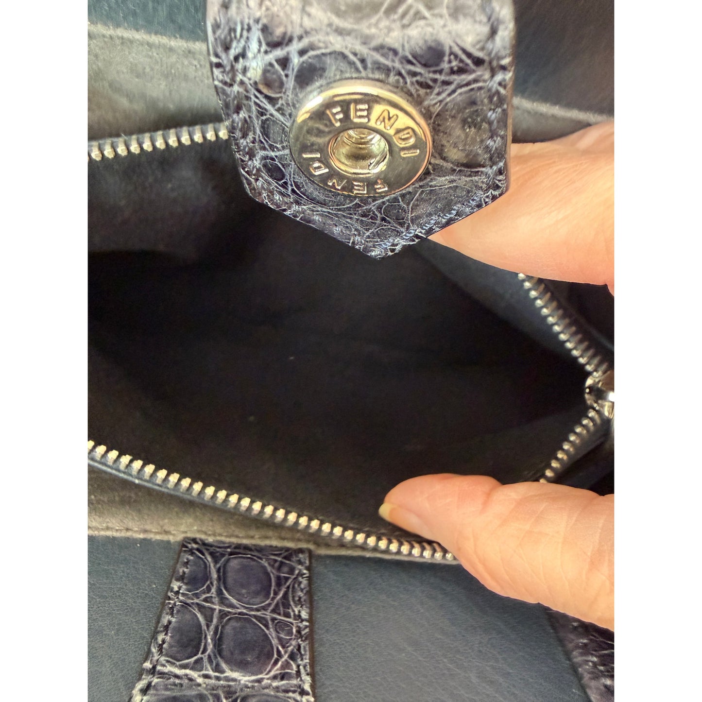 RARE Authentic Fendi Degradé 2Jours Crocodile Bag Limited Edition