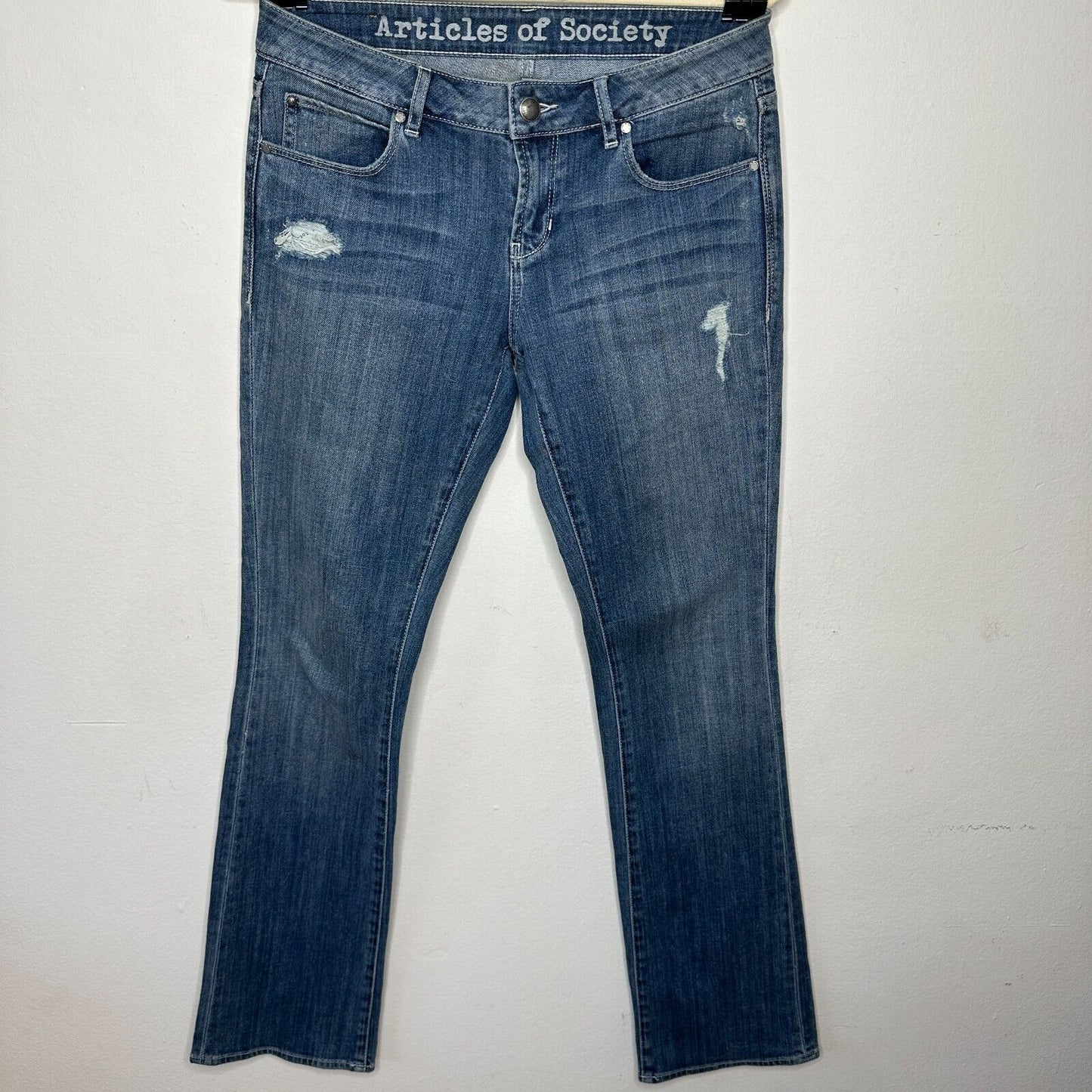 RARE Articles of Society Kendra Worn Boot Cut Distressed Jean Two Back Pockets 2