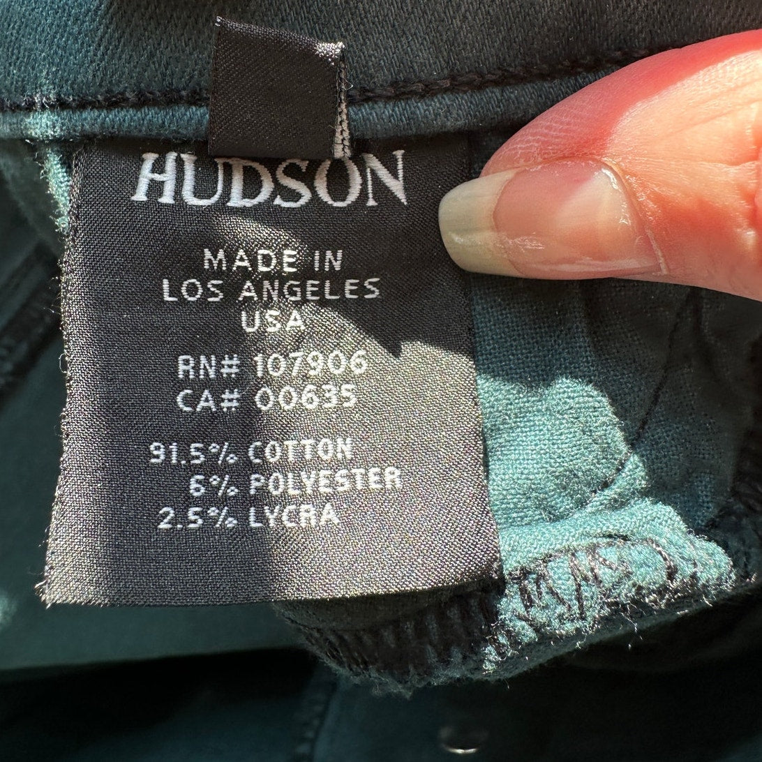 Hudson Midrise Dark Teal Nico Super Skinny Jean in Nonconformist 26