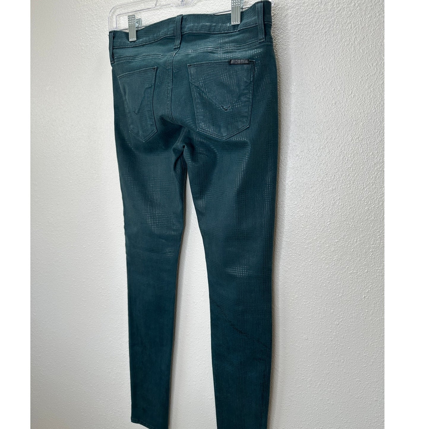 Hudson Midrise Dark Teal Nico Super Skinny Jean in Nonconformist 26