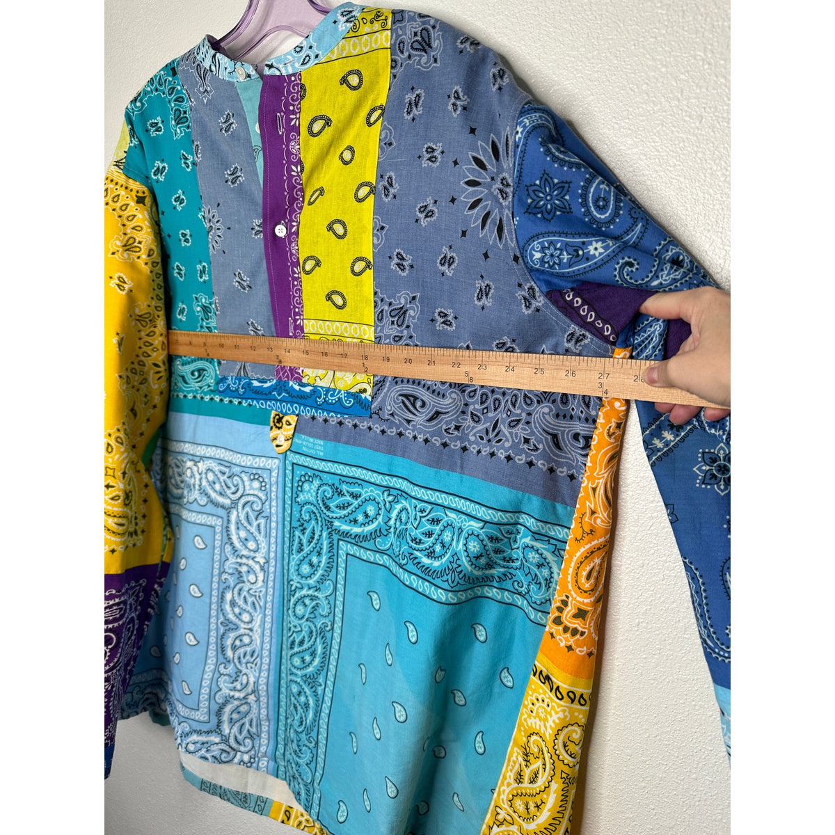 Children of the Discordance Multicolor Bandana Patch Long Sleeve Shirt 3