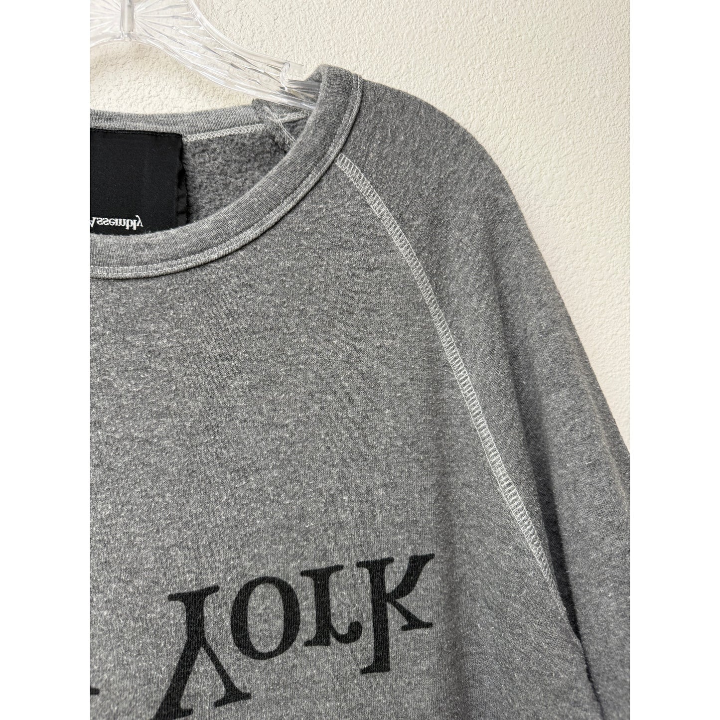 Assembly New York Gray Logo Sweatshirt Womens M