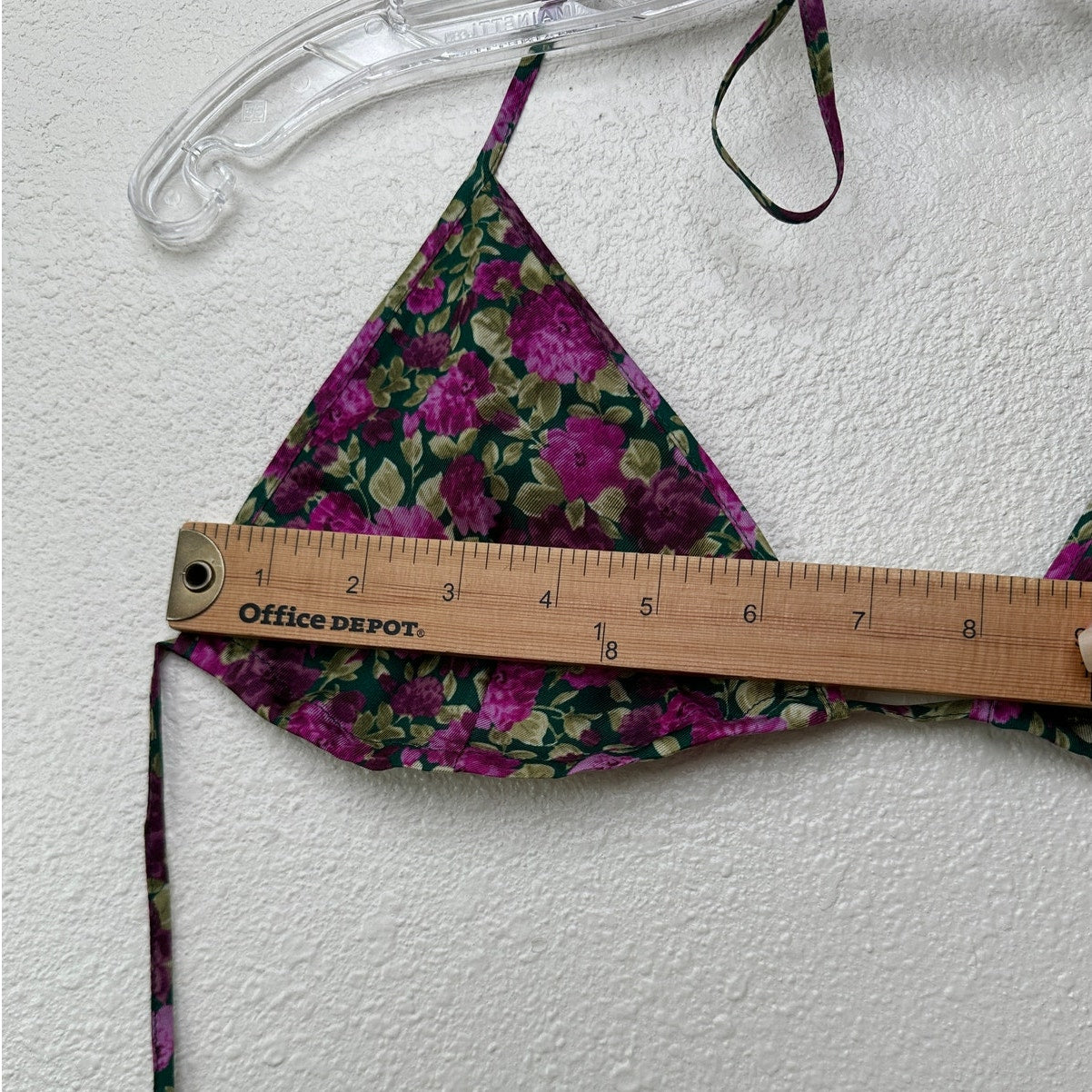 NWOT Gucci Silk Floral Triangle Bikini Top IT 44 / US 8 / M