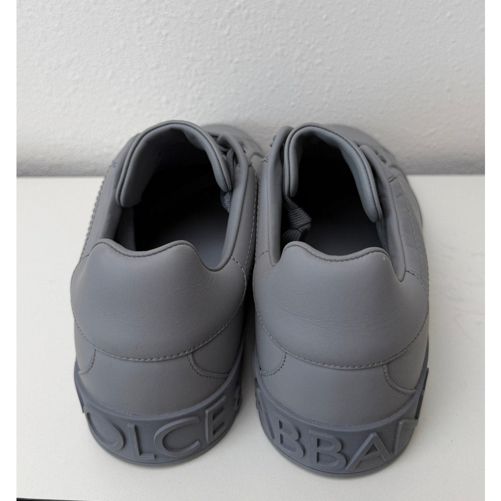 Dolce & Gabbana Mens Gray Portofino Sneakers 10