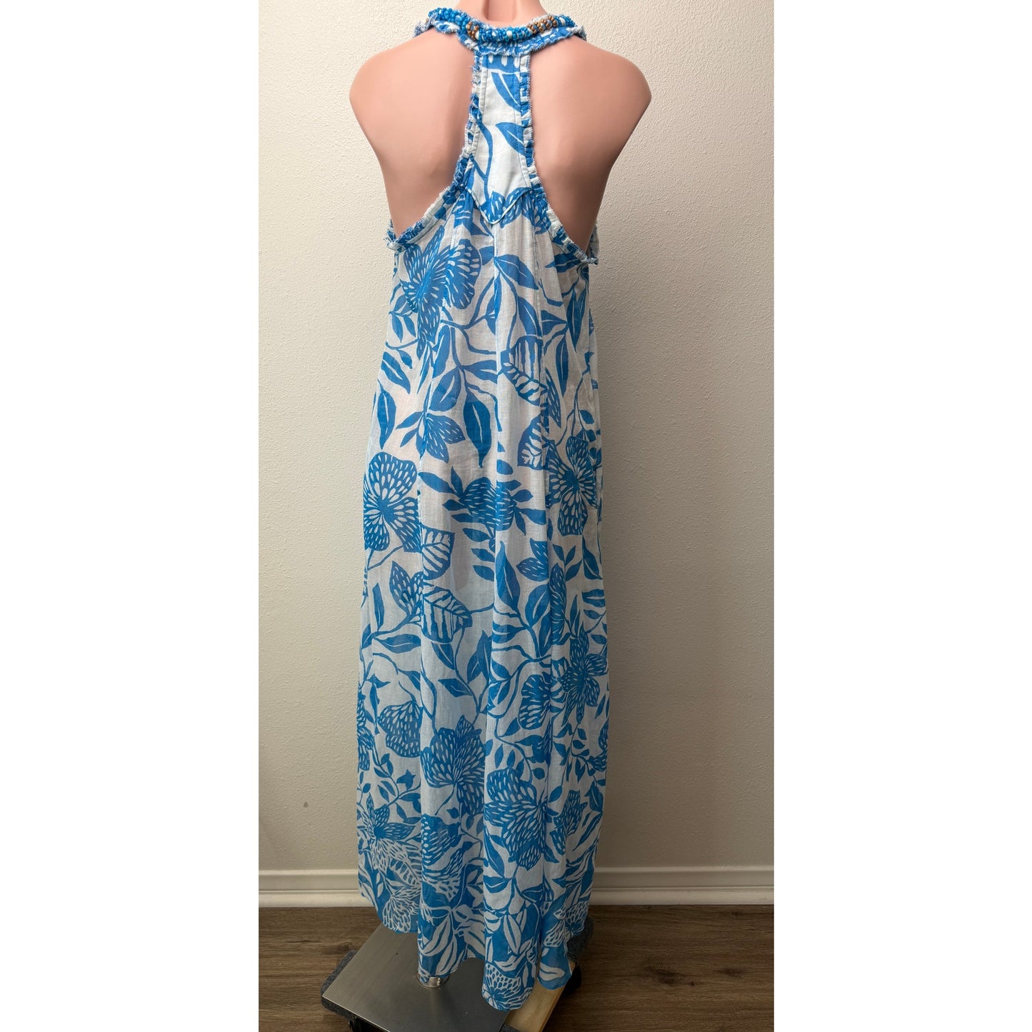 NWT Poupette St Barth Blue Womens S Maxi Dress