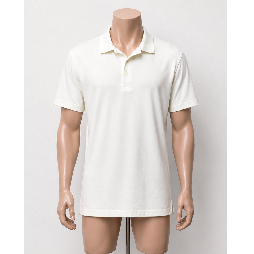 Goodfellow White Polo Shirt Men’s Size M Short Sleeve