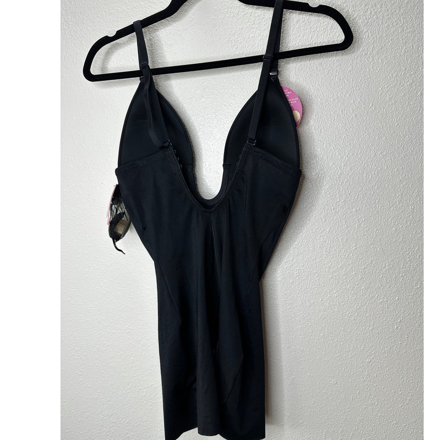 NWT SPANX Suit Your Fancy Black Stretch-Jersey Bodysuit Small