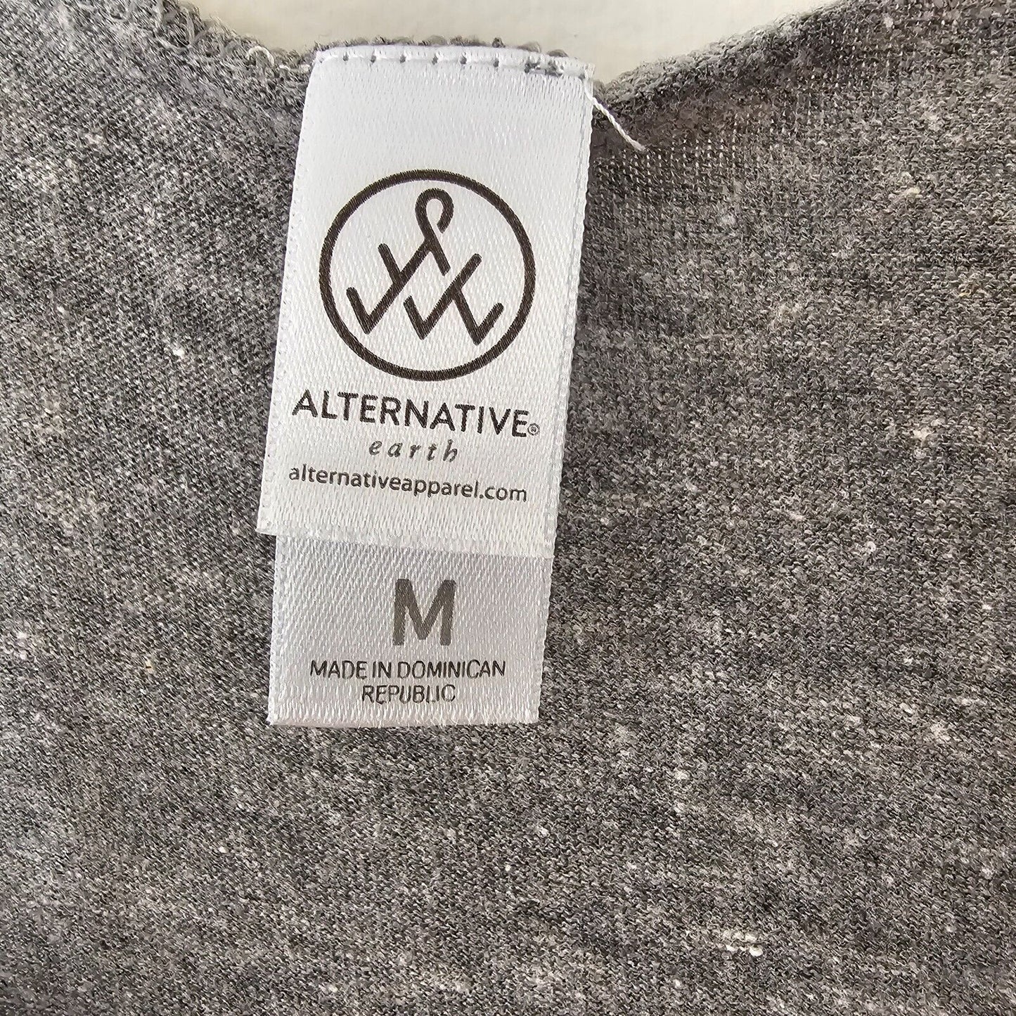 Alternative Earth Heather Gray Natural Pilates Racer Back Scoop Tank Top Med