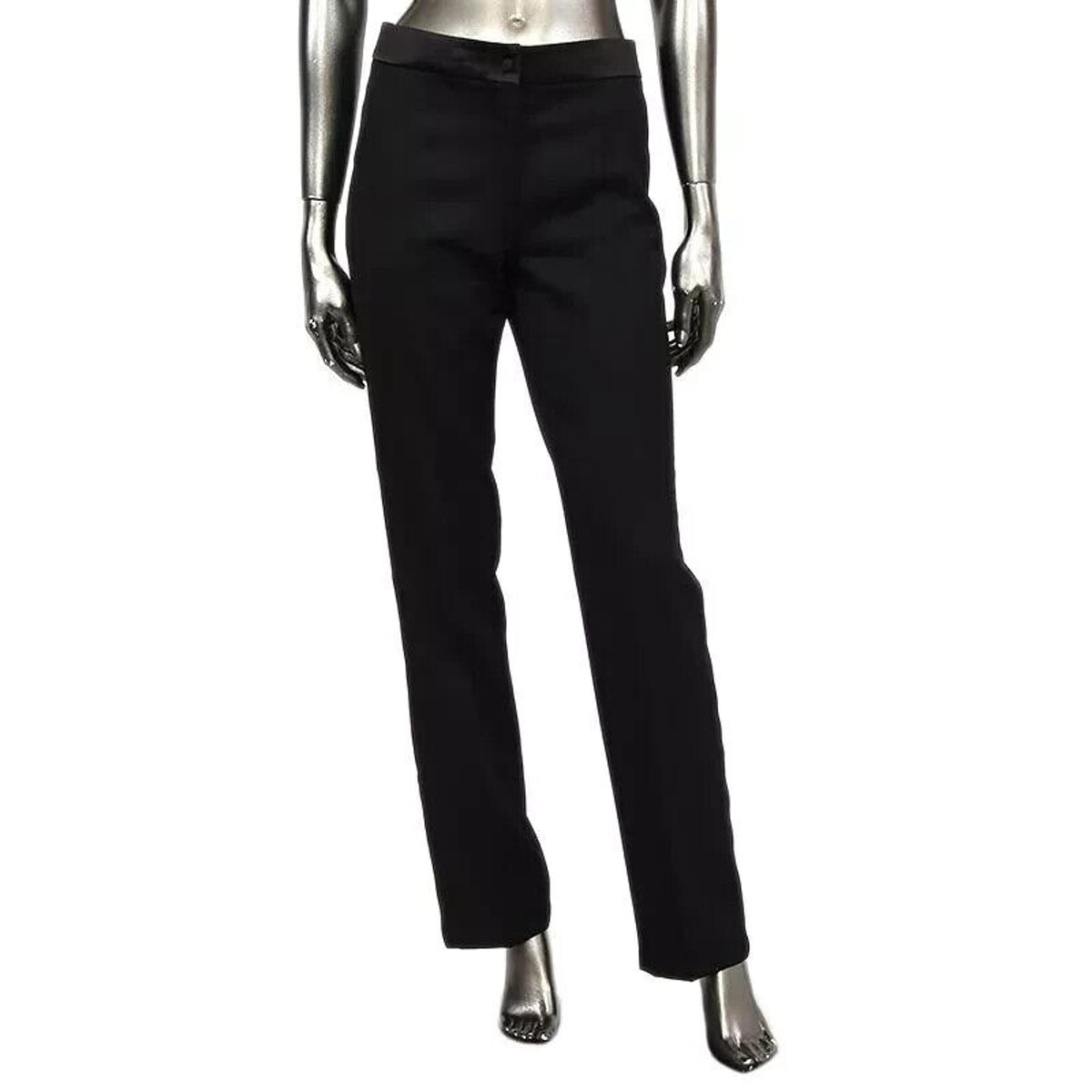 Yves Saint Laurent Black Edition Soir Straight Leg Crease Tuxedo Pant 40 / 6