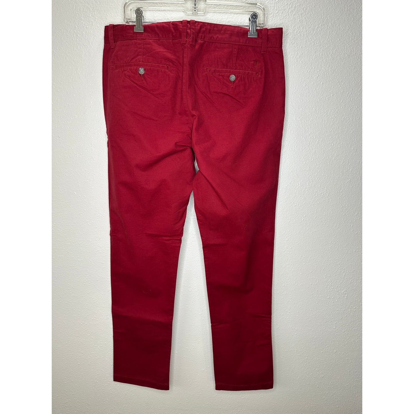 Original Penguin Slim Fit Red Chino Twill Pants 34 / 32