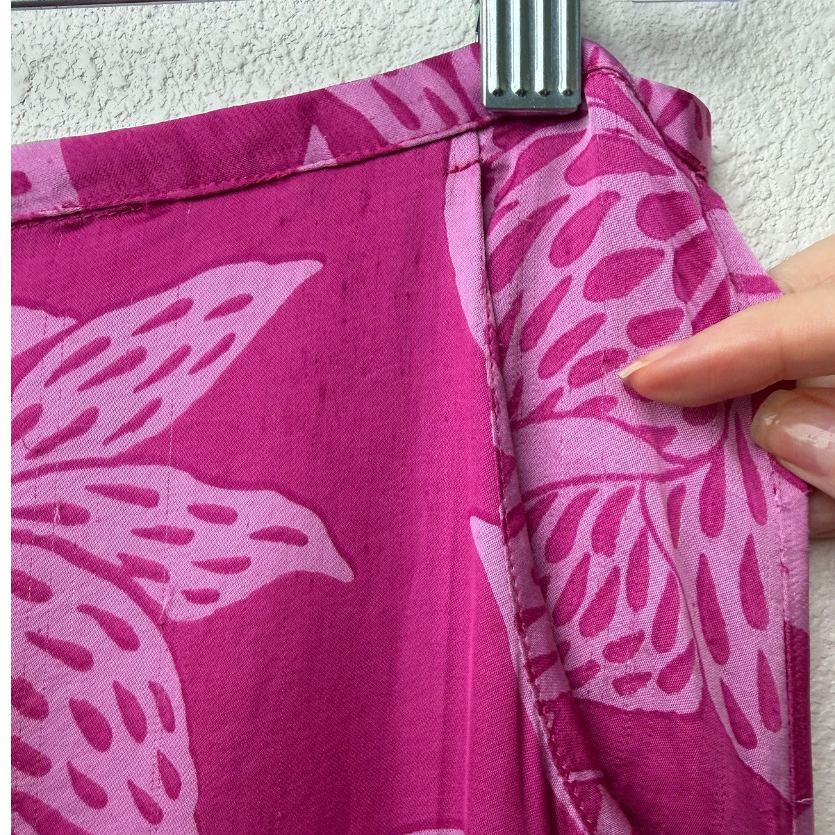 Poupette St Barth Pink Pants Womens S Wide Leg