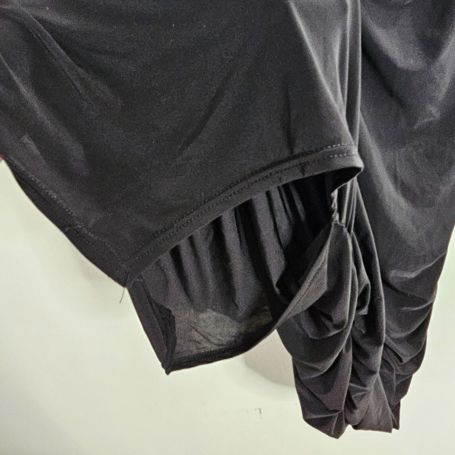 Nasty Gal Sexy Black Only Fools Ruche In Maxi Side-Ruched Dress 2