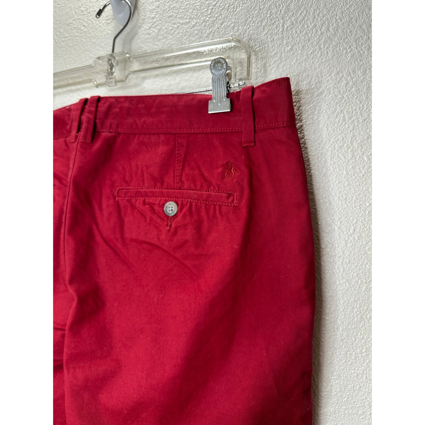 Original Penguin Slim Fit Red Chino Twill Pants 34 / 32