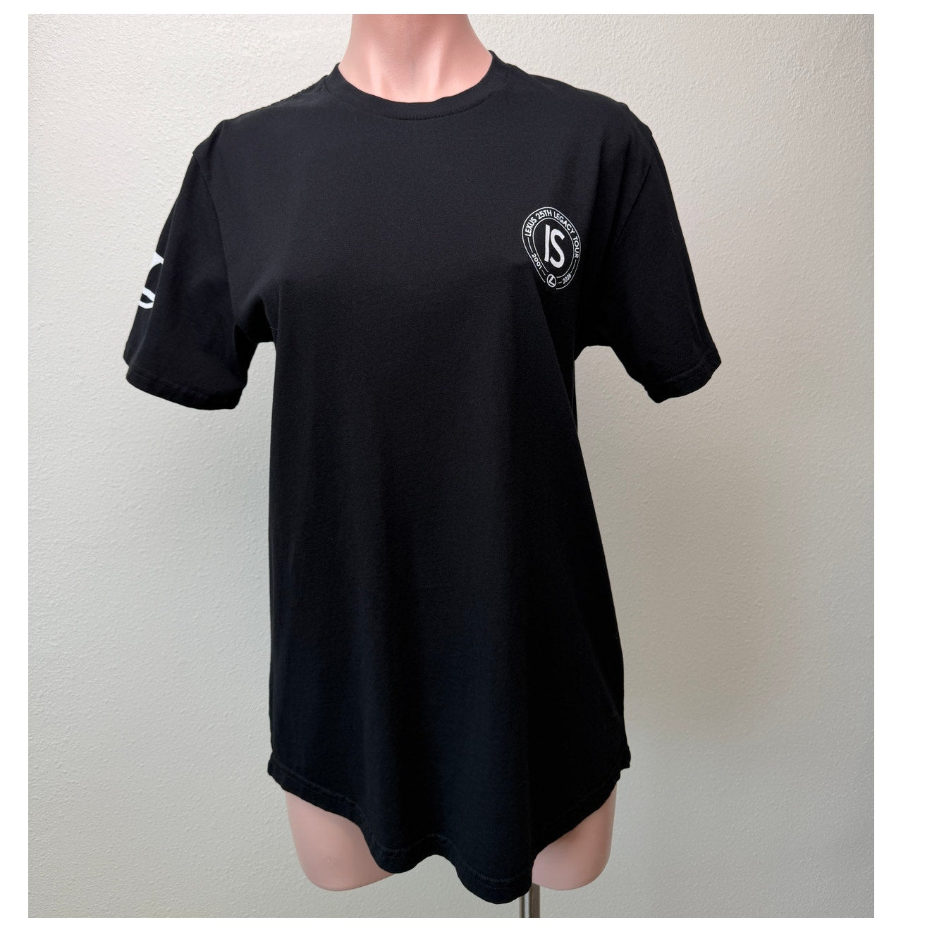 Lexus IS 25th Legacy Tour Black Graphic T-Shirt Unisex Medium