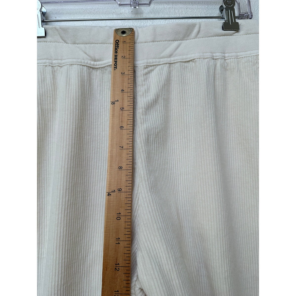 NWT James Perse Cream Ribbed Velour Jogger Unisex US S