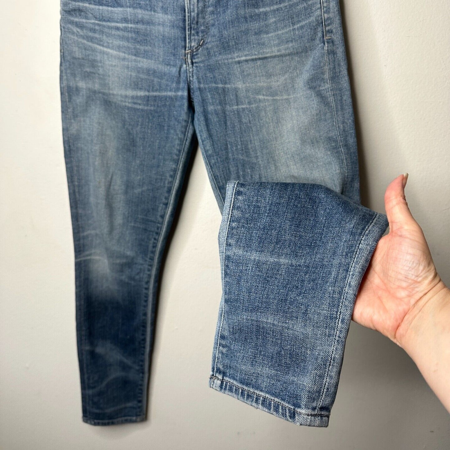 Revolve Citizens of Humanity Light Wash Blue Mid-Rise Skinny Slim Cut Jean 28