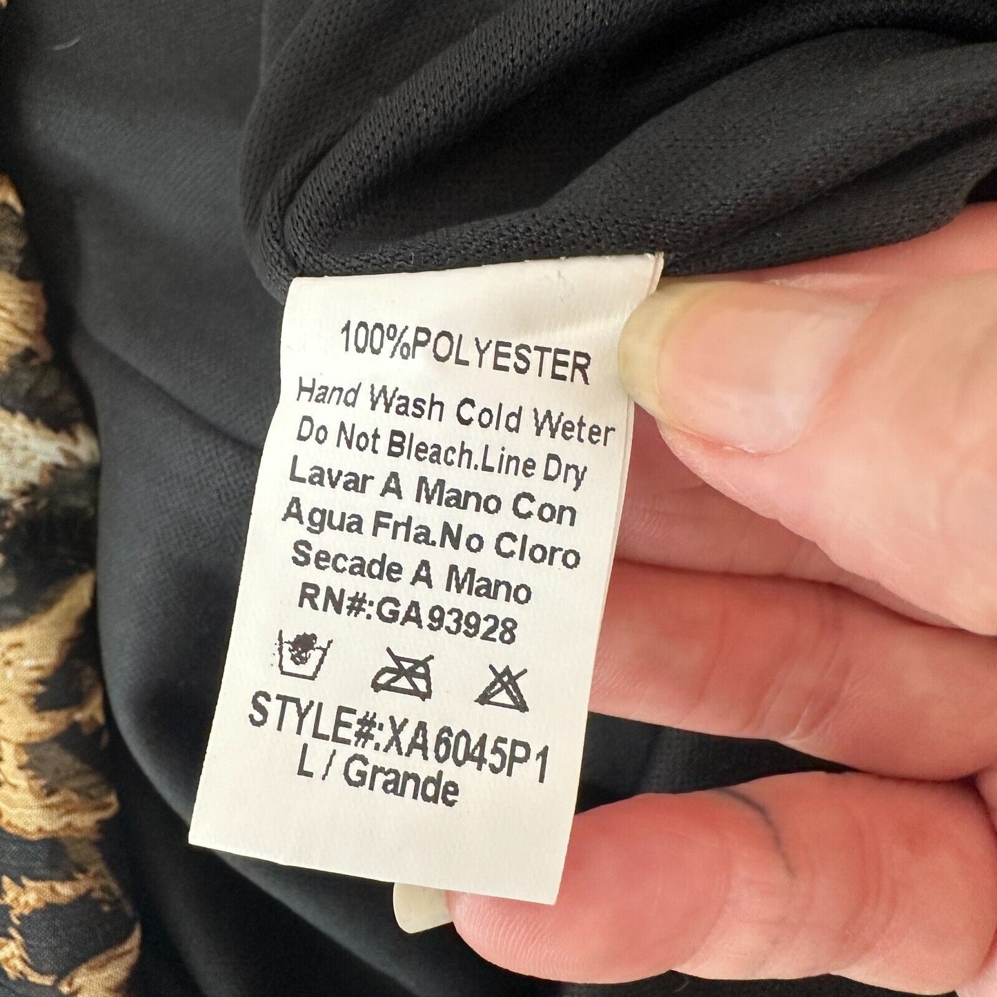 Xtaren Cheetah Print Strappy Hi-Low Open Side Sweetheart Neck Zip Back Dress S