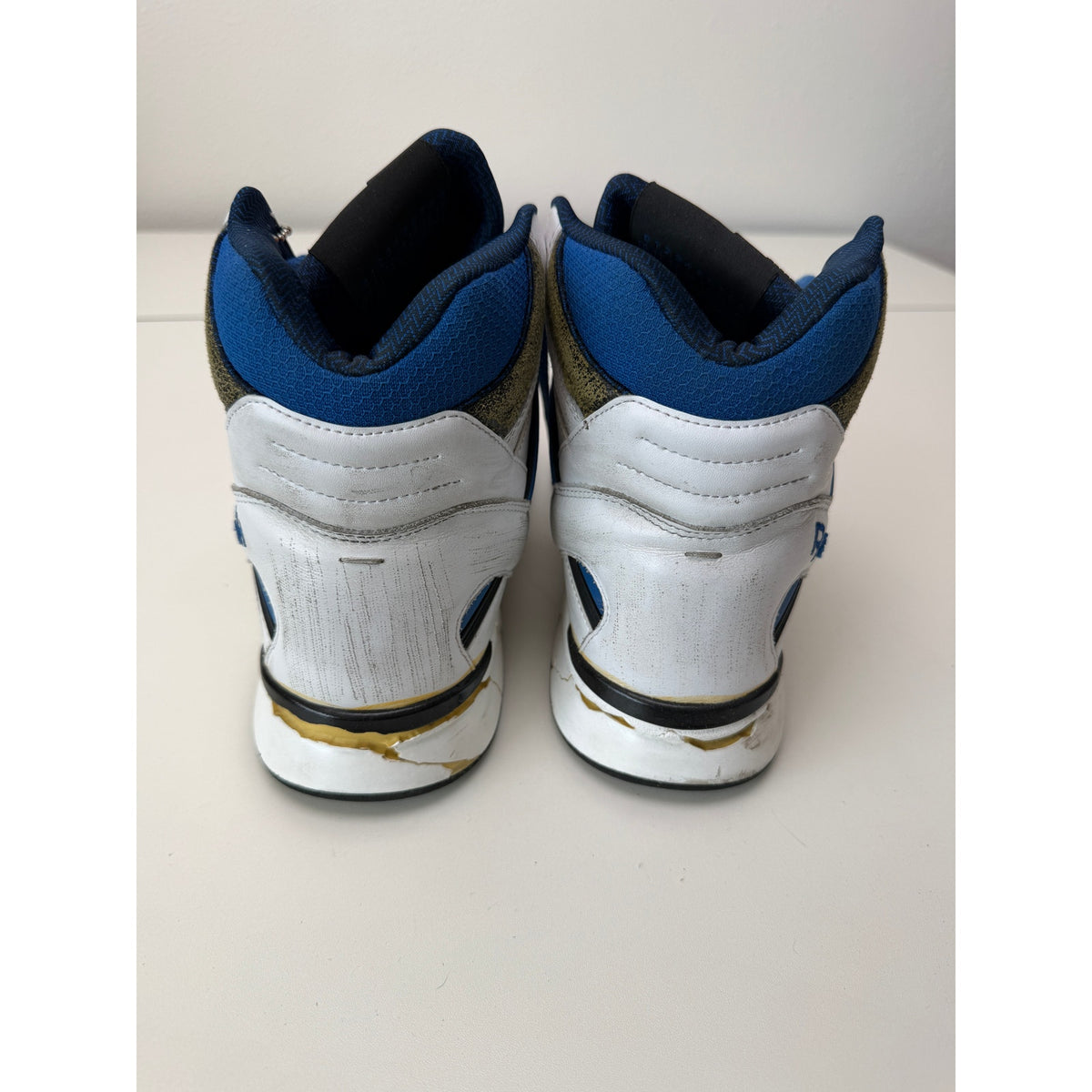 Margiela x Reebok White Blue Pump Sneakers Men's US 10