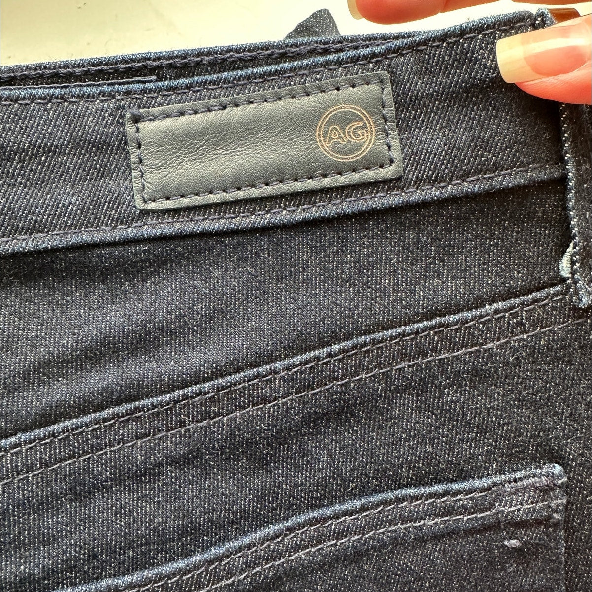 NWT AG Adriano Dark Wash Prima Cigarette Leg 5 Pocket Denim Jean 30R